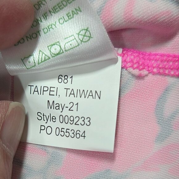 Lilly Pulitzer Jacket Large Purrposefully Pink Serena Luxletic UPF 50+ Stretch - Picture 5 of 9